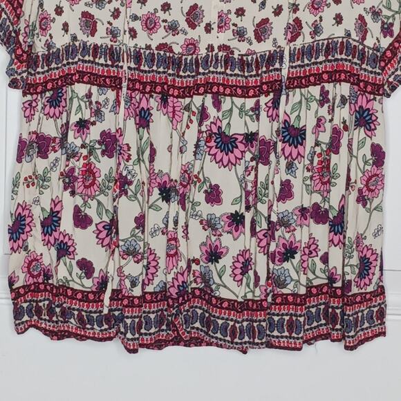 Raga Hiroka Boho Floral Tie Front Blouse - Picture 8 of 11